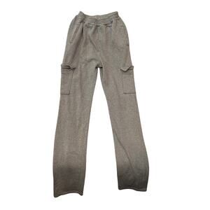 Gray Cargo Joggers Track Pants Mens 24x34